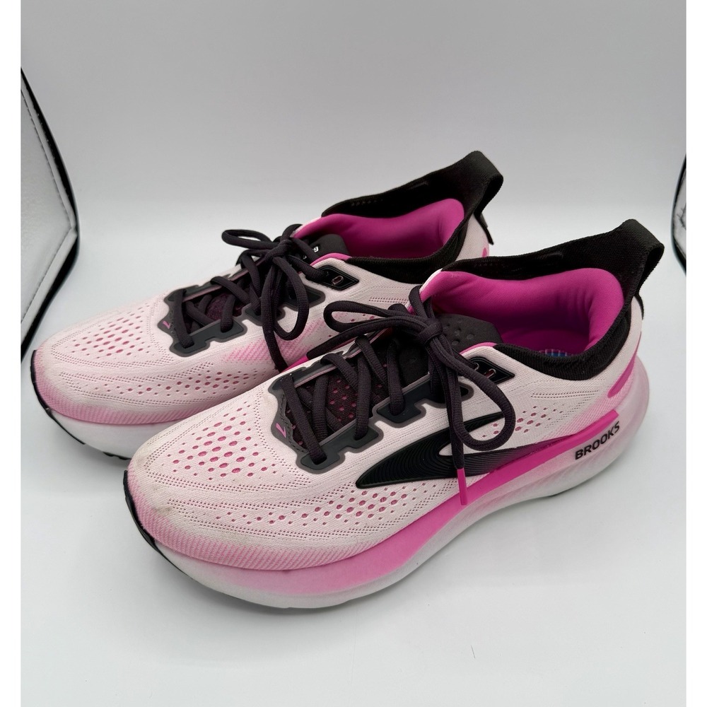 Brooks Glycerin 23 GTS Pink Black Running Shoes Women's Size 9.5 Athletic - Picture 4 of 9